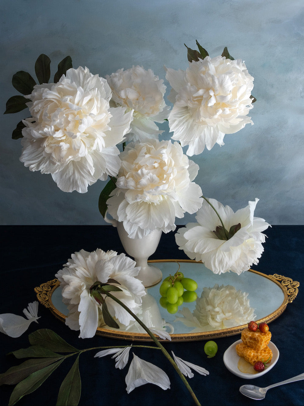 Cloudy Skies: The White Peonies Collection